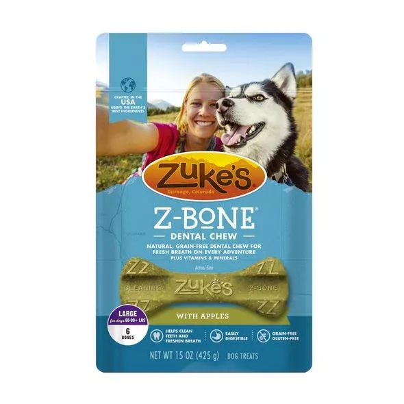 zuke-s-apple-mini-dog-dental-chews-8-25-oz-bag Zuke’s Apple – Mini Dog Dental Chews – 8.25 oz Bag